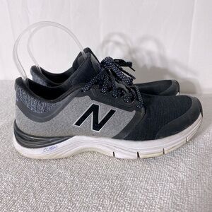 New Balance Black Grey Activewear Athletic Trainers Running Shoes 6